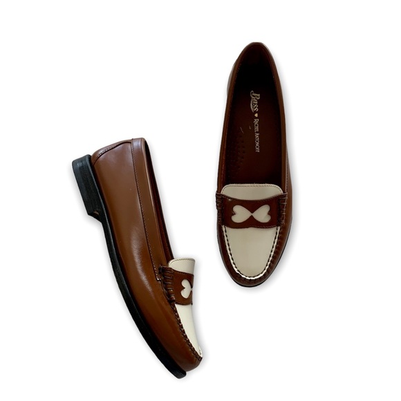bass x Rachel Antonoff Shoes - Bass x Rachel Antonoff Weejun Heart Brown Loafers Size 9.5